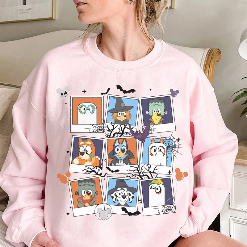 Bluey Halloween Shirt, Bluey and Bingo Spooky Vibes Sweatshirt, Trick or Treat Shirt - 4.jpg