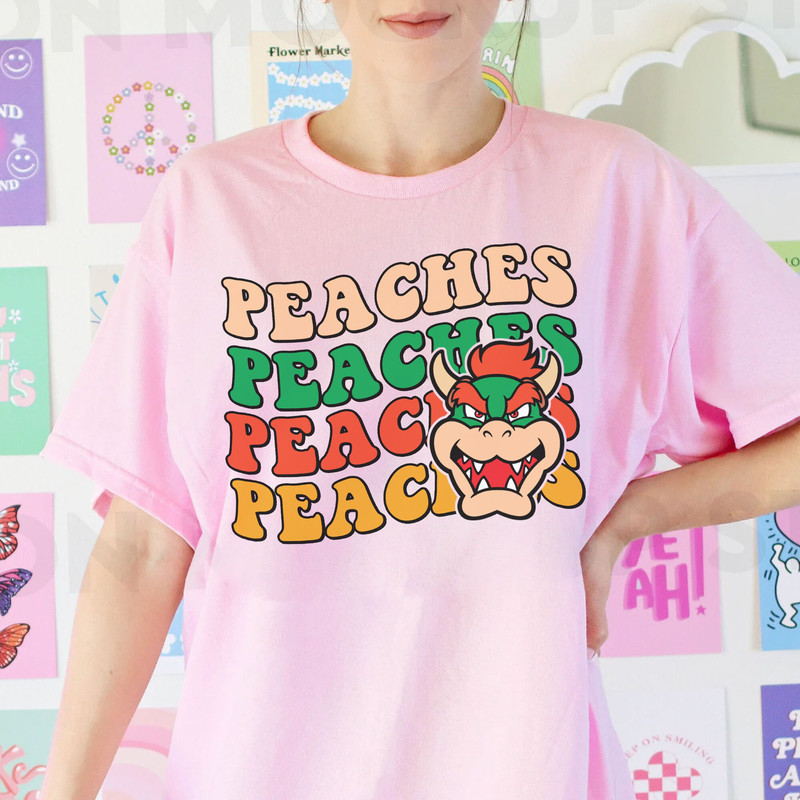 Comfort Colors Peaches Peaches Peaches T-Shirt, Peaches Bowser Song Shirt, Super Mario Bros Sweatshirt, LongSleeve, Hoodie, Graphic Tee - 5.jpg