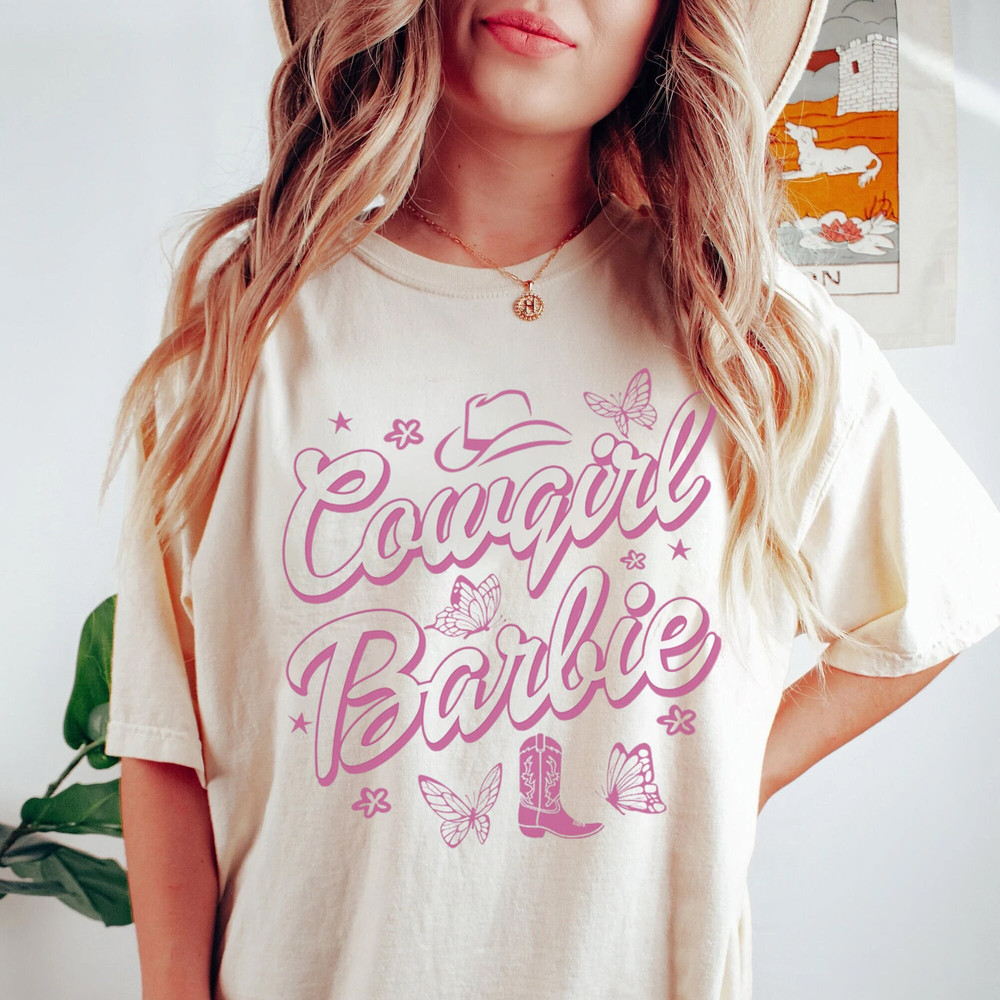 Cowgirl Barbie Pink Shirt Western Shirt Girls Barbie Doll Shirt - 2.jpg