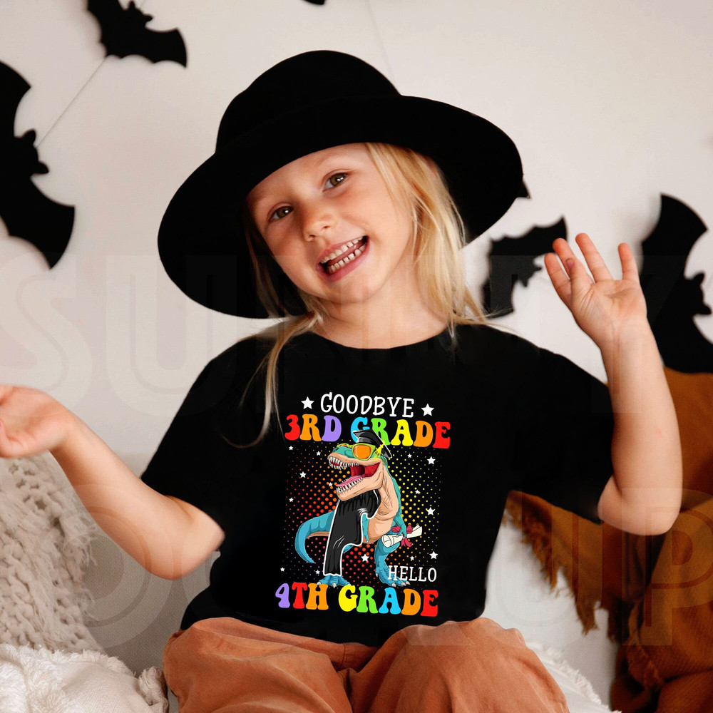 Custom Goodbye 3rd Grade Hello 4th Grade T-Shirt, Last Day Of School Shirt, Hello Summer Sweatshirt, Longsleeve, Hoodie - 2.jpg