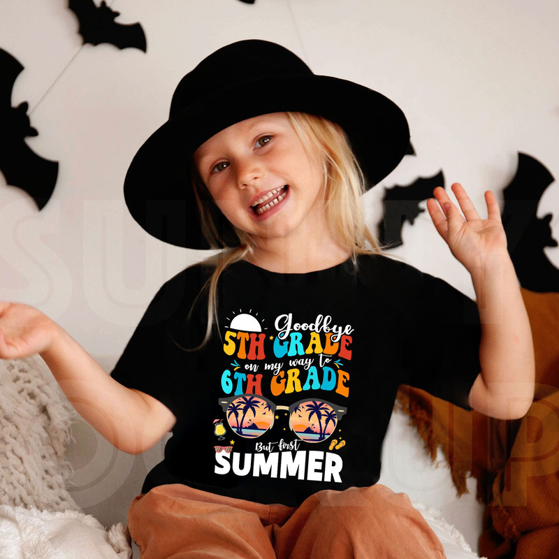Custom Goodbye 5th Grade Hello 6th Grade T-Shirt, Last Day Of School Shirt, Hello Summer Sweatshirt, Longsleeve, Hoodie - 2.jpg