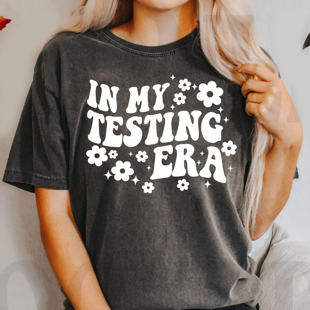 Custom In my testing era T-shirt Gift for Teacher, State Testing Shirt, Teacher T-shirt, Swiftie Teacher, Gift for her - 1.jpg