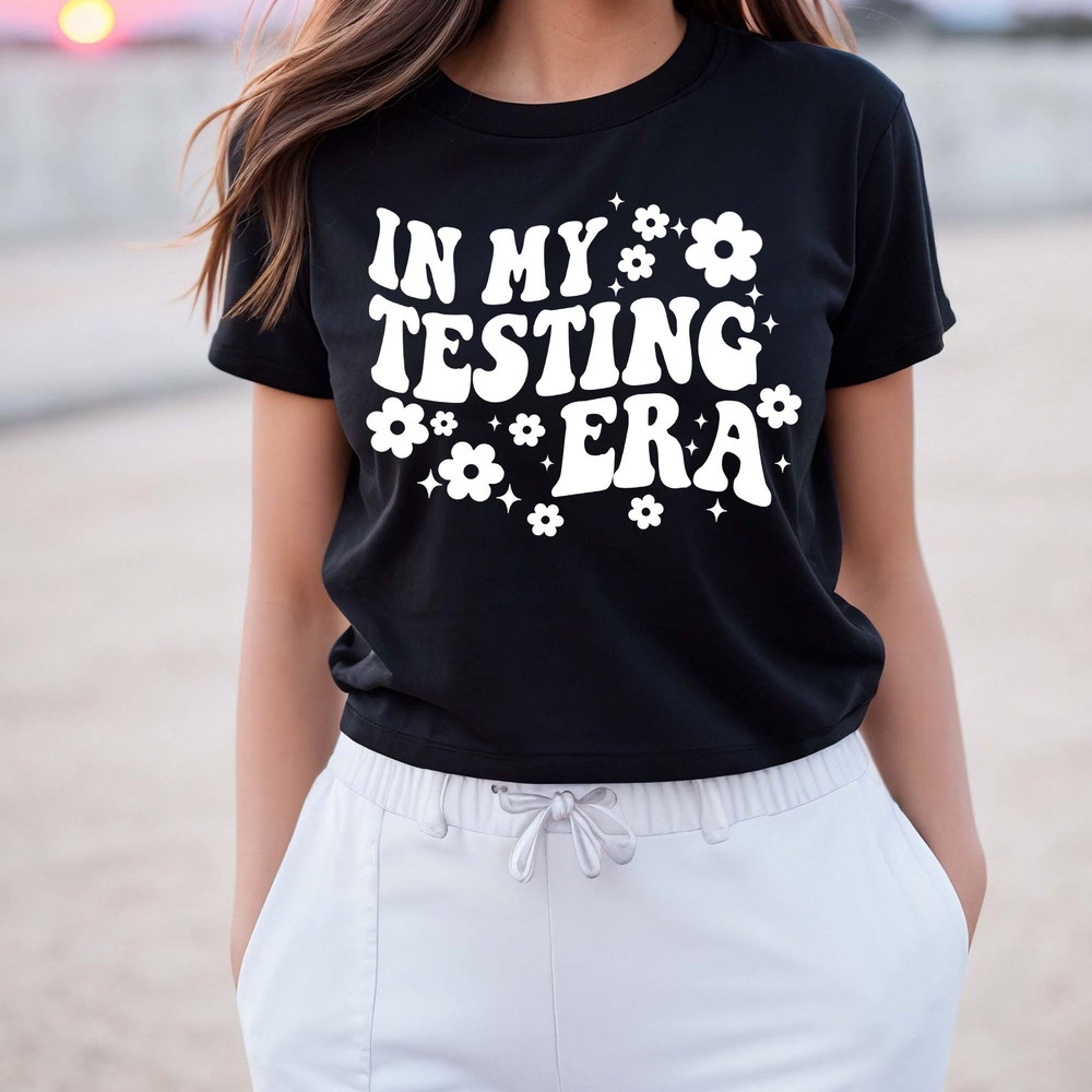 Custom In my testing era T-shirt Gift for Teacher, State Testing Shirt, Teacher T-shirt, Swiftie Teacher, Gift for her - 2.jpg