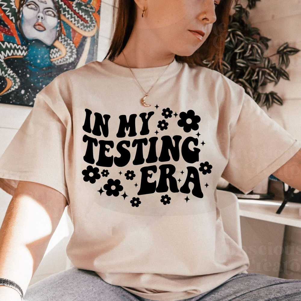 Custom In my testing era T-shirt Gift for Teacher, State Testing Shirt, Teacher T-shirt, Swiftie Teacher, Gift for her - 3.jpg