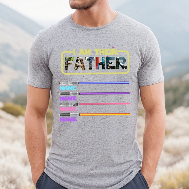 Custom Kids Names I Am Their Father T-Shirt, Fathers day shirt, Star Wars Dad Sweatshirt Gift For Dad - 3.jpg