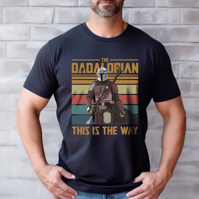 Custom The Dadalorian The Child T-Shirt, Fathers day shirt, Star Wars Dad sweatshirt, Family Matching Shirt, Dadalorian And Son - 2.jpg