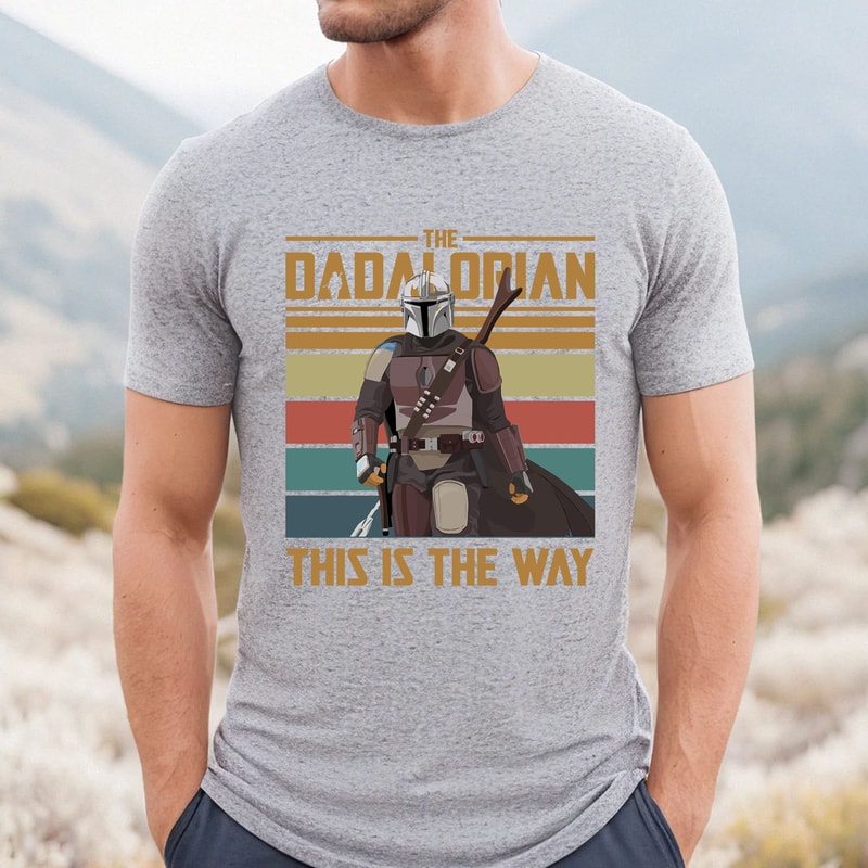 Custom The Dadalorian The Child T-Shirt, Fathers day shirt, Star Wars Dad sweatshirt, Family Matching Shirt, Dadalorian And Son - 3.jpg