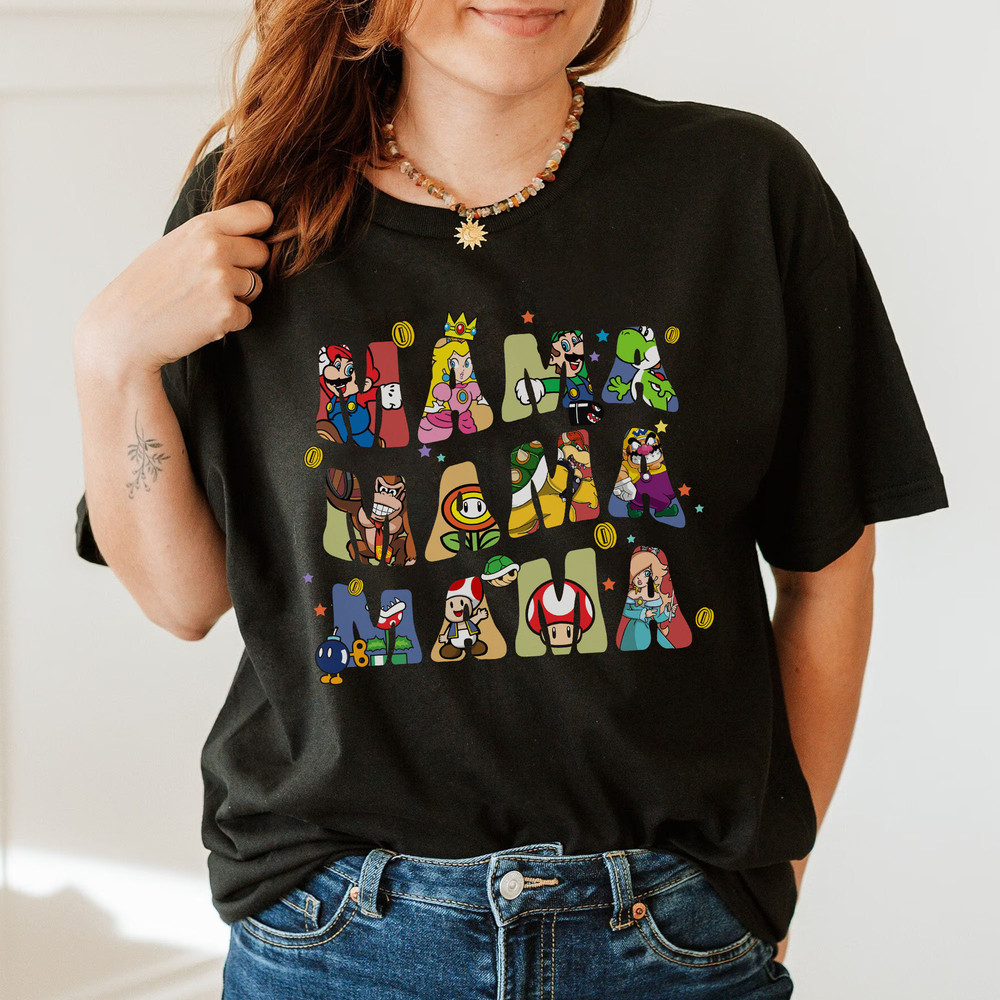Customized Mama Super Mario T-Shirt, Super Mommio Shirt, Super family Sweatshirt, Mothers Day Shirt, Gift For Mom - 2.jpg