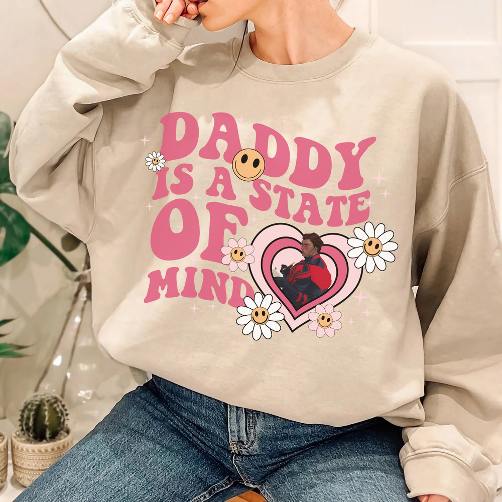 Daddy Is A State Of Mind Shirt, Miguel O'Hara Boyfriend Shirt, Spiderman Across The Spider Verse Shirt - 5.jpg