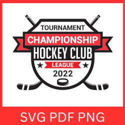 Championship Hockey Svg, Hockey Club Svg, Hockey Champion Svg, Hockey Championship Tournament Svg