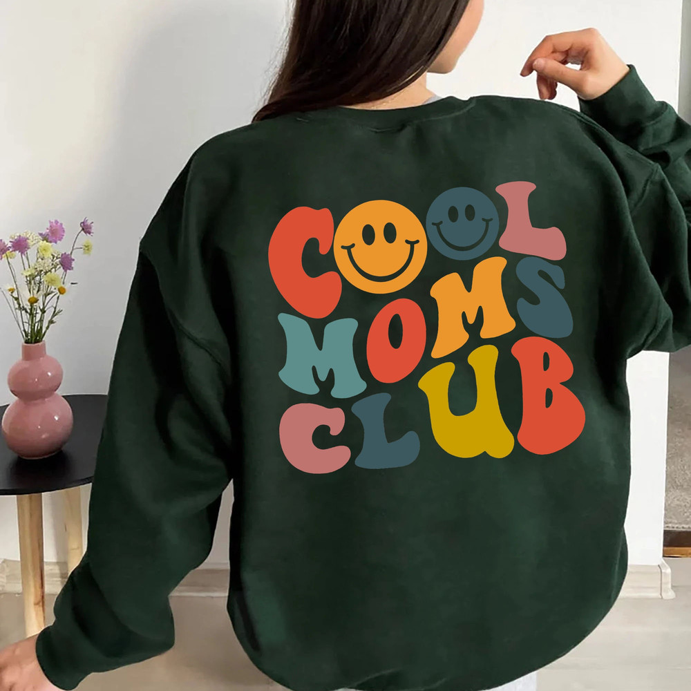 Double Side Cool Moms Club T-Shirt Best Mother's Day Gift, Mothers Day 2023 Sweatshirt, Mom Life LongSleeve, Motherhood Hoodie - 3.jpg