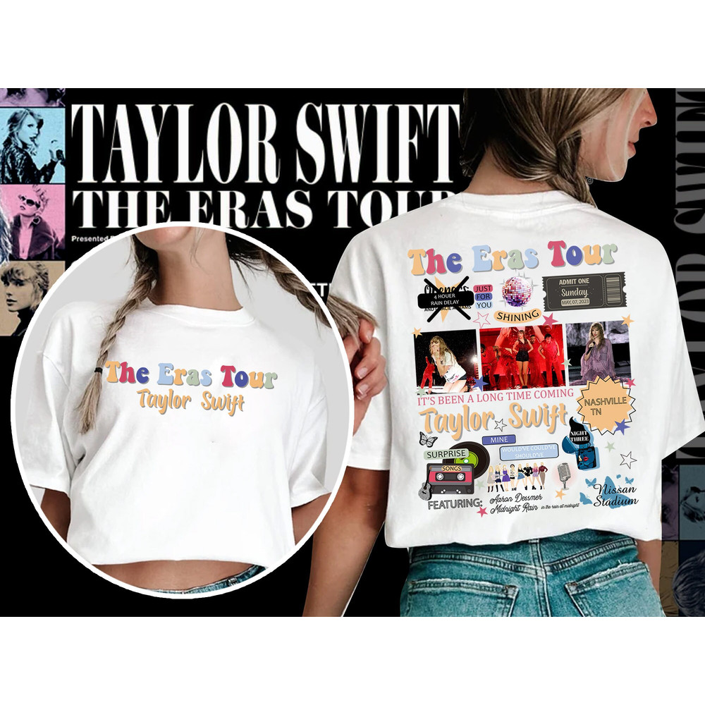 Double Side Nashville Night 3 Taylor Swift Eras Tour 2023 T-Shirt, Swiftie Merch Shirt Gift for Fans - 3.jpg