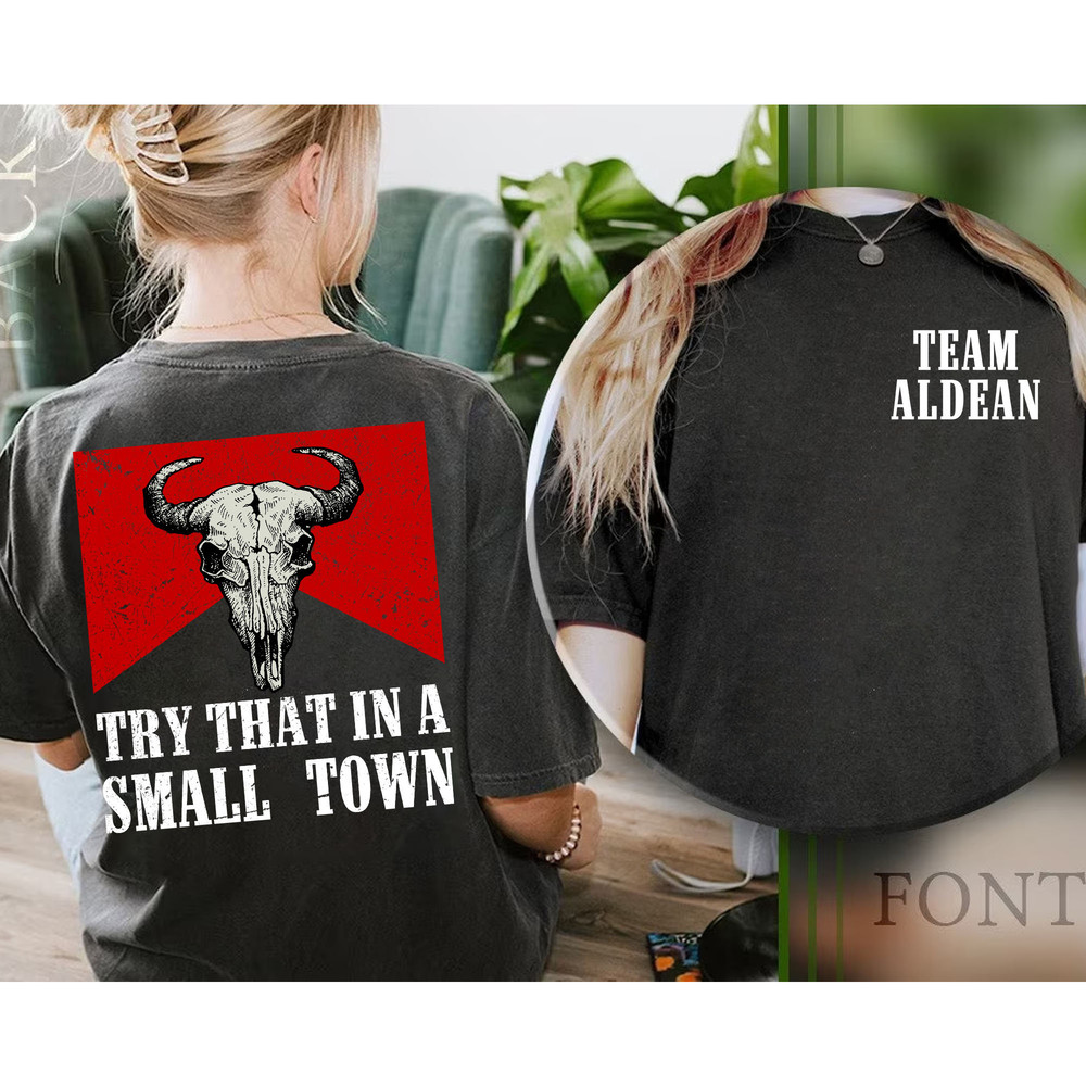 Double Side Small Town Shirt  Country Music Tee  Jason Aldean Shirt - 1.jpg