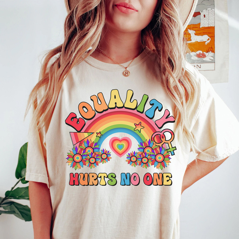 Equality Hurts No One Shirt, Rainbow Peace Shirt, Lesbian Pride Shirt, Gay Pride Shirt - 2.jpg