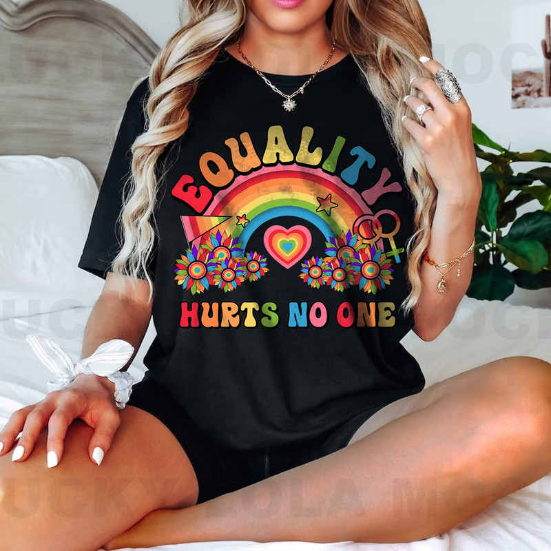 Equality Hurts No One Shirt, Rainbow Peace Shirt, Lesbian Pride Shirt, Gay Pride Shirt - 3.jpg