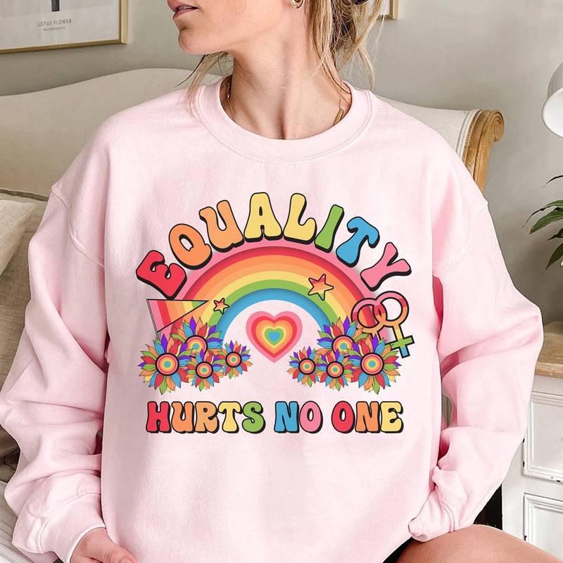Equality Hurts No One Shirt, Rainbow Peace Shirt, Lesbian Pride Shirt, Gay Pride Shirt - 4.jpg