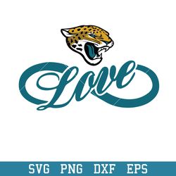 Jacksonville Jaguars Love Svg, Jacksonville Jaguars Svg, NFL Svg, Png Dxf Eps Digital File