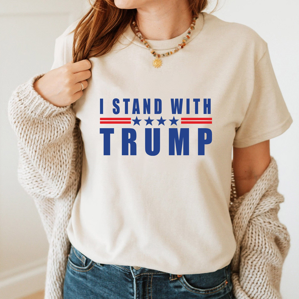I Stand with Trump 2024 T-Shirt, Donald Trump Not Guilty T-Shirt, Free Trump Hoodie, Support Trump LongSleeve - 2.jpg