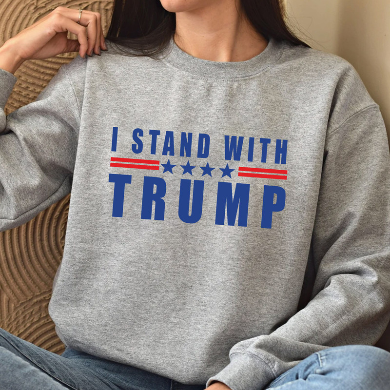 I Stand with Trump 2024 T-Shirt, Donald Trump Not Guilty T-Shirt, Free Trump Hoodie, Support Trump LongSleeve - 4.jpg
