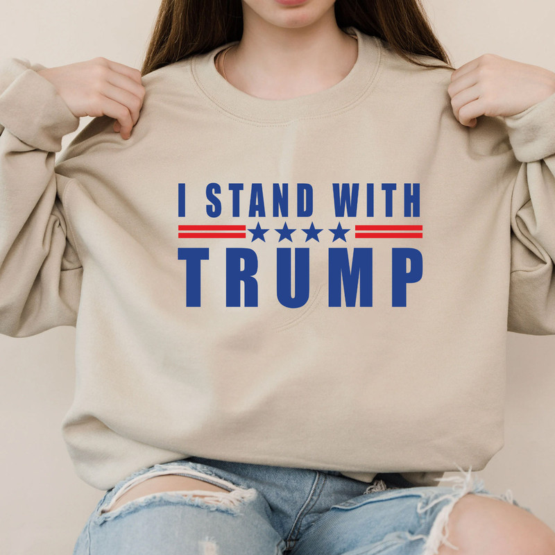 I Stand with Trump 2024 T-Shirt, Donald Trump Not Guilty T-Shirt, Free Trump Hoodie, Support Trump LongSleeve - 5.jpg