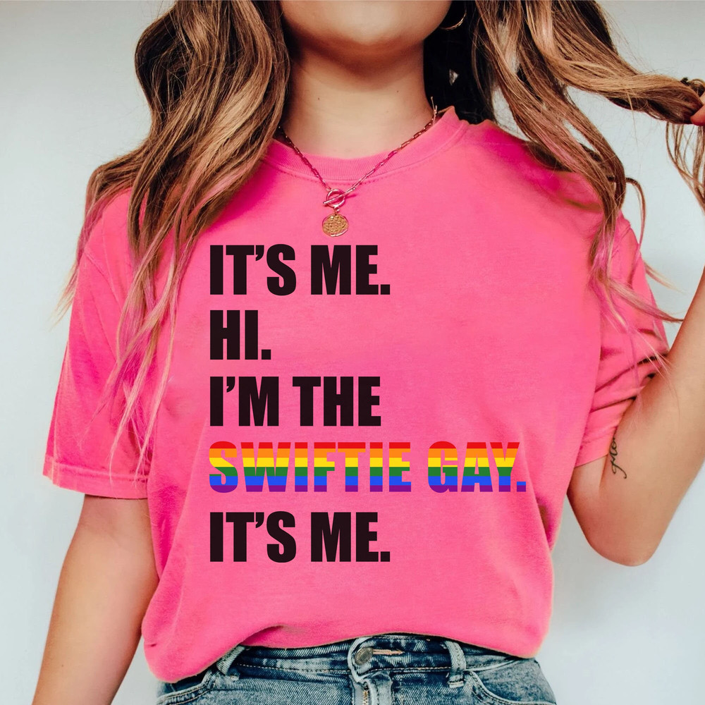 It's Me, Hi, I'm The Swiftie Gay It's me Shirt, I'm the Swiftie Gay retro, LGBT Tee, Holiday Gift, Personalized gift - 3.jpg