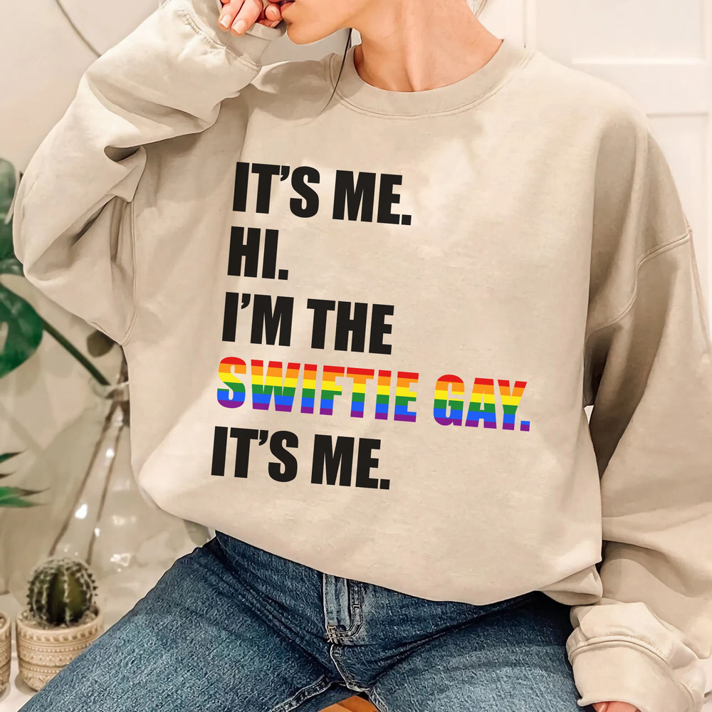 It's Me, Hi, I'm The Swiftie Gay It's me Shirt, I'm the Swiftie Gay retro, LGBT Tee, Holiday Gift, Personalized gift - 5.jpg