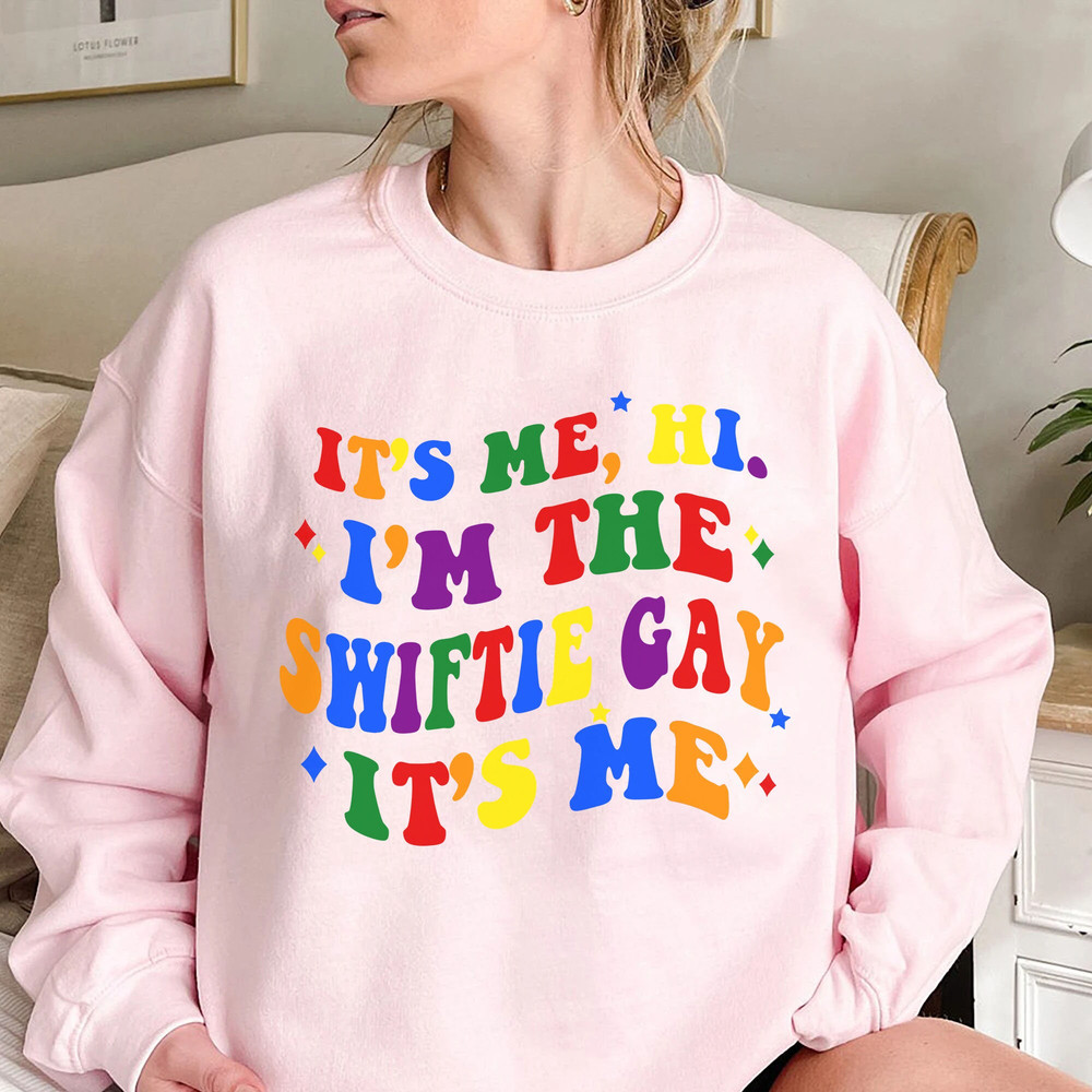 It's Me, Hi, I'm The Swiftie Gay It's me Shirt, I'm the Swiftie Gay Retro, LGBT Tee, Holiday Gift, Personalized gift, Funny Shirt - 5.jpg