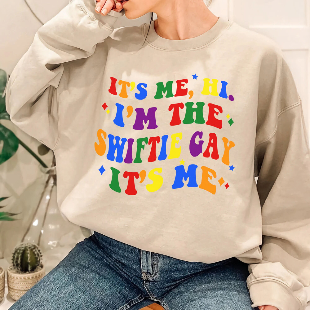 It's Me, Hi, I'm The Swiftie Gay It's me Shirt, I'm the Swiftie Gay Retro, LGBT Tee, Holiday Gift, Personalized gift, Funny Shirt - 6.jpg