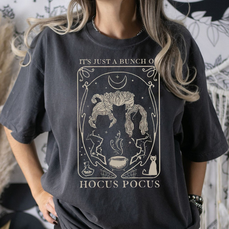Just A Bunch Of Hocus Pocus Tarot Card Halloween Shirt Halloween Party Tee Trick Or Treat Shirt - 1.jpg