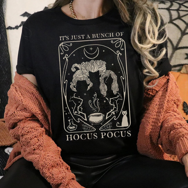 Just A Bunch Of Hocus Pocus Tarot Card Halloween Shirt Halloween Party Tee Trick Or Treat Shirt - 2.jpg