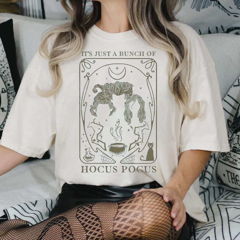 Just A Bunch Of Hocus Pocus Tarot Card Halloween Shirt Halloween Party Tee Trick Or Treat Shirt - 3.jpg
