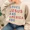 Loves Jesus and America Too Shirt, Patriotic Christian Shirt, Independence Day Shirt, USA Shirt, Red White and Blue Shirt - 4.jpg