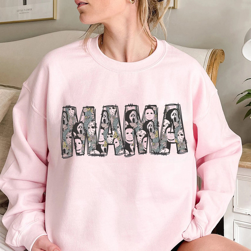 Mama Halloween Shirt, Ghostface Jason Michael Myers Shirt, Horror Movie Shirt, Halloween Characters Sweatshirt - 2.jpg