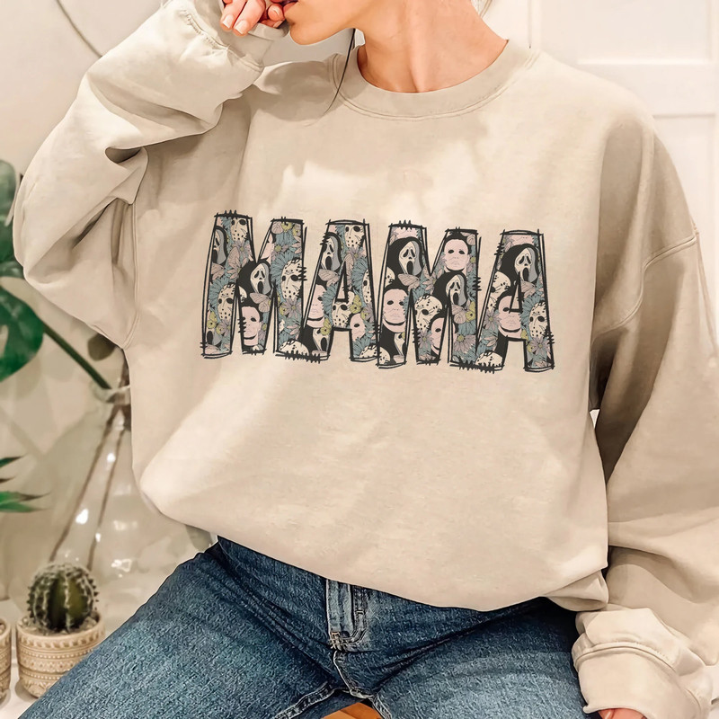 Mama Halloween Shirt, Ghostface Jason Michael Myers Shirt, Horror Movie Shirt, Halloween Characters Sweatshirt - 3.jpg