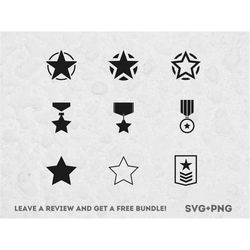 army star svg, badge svg, army svg, svg files for cricut, military svg, medal clipart, soldiers badge svg, military clip
