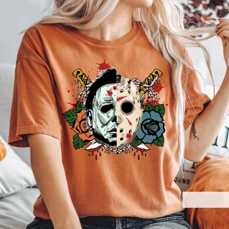 Michael Myers And Jason Vorhees Horror Horror Movie Shirt Halloween Shirt - 4.jpg