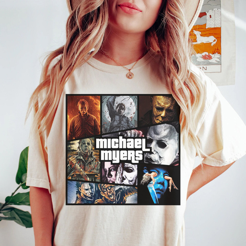 Michael Myers Butcher Shirt Horror Movie Shirt Gildan Shirt - 1.jpg