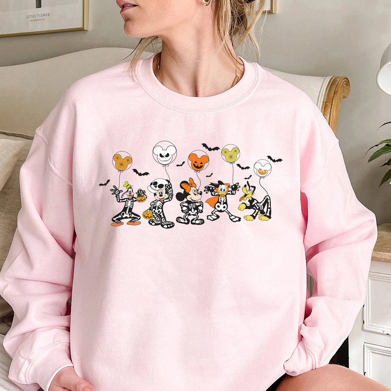 Mickey Characters Halloween Skeleton Shirt, Mickey Halloween Matching Shirt, Mickey Minnie & Friends Tee - 2.jpg