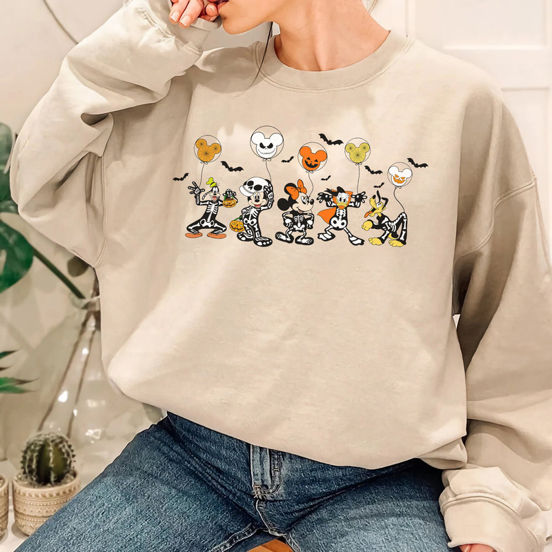 Mickey Characters Halloween Skeleton Shirt, Mickey Halloween Matching Shirt, Mickey Minnie & Friends Tee - 3.jpg