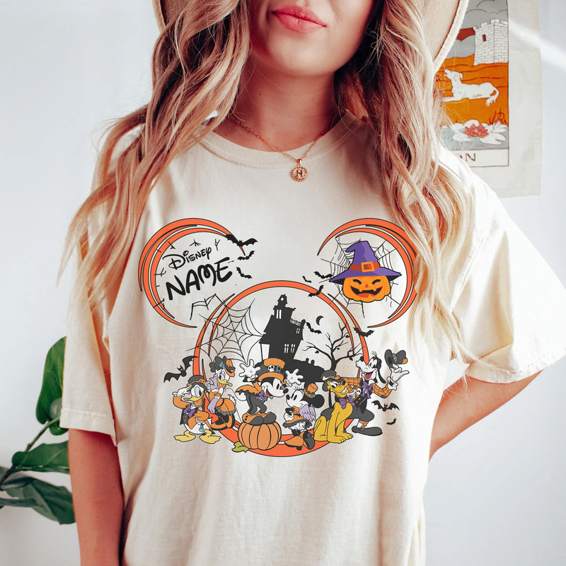 Personalize Mickey Halloween Shirt Mickey Halloween Pumpkin Shirt Gilden Shirt - 1.jpg