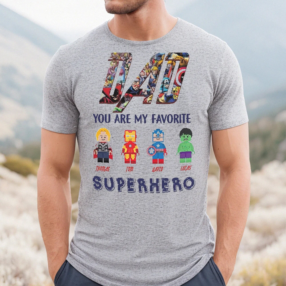 Personalized Dad You Are My Super Hero Shirt, Avengers Best Daddy Shirt, Happy Father Day Gift, Superheroes Dad Shirt, Thor Dad Shirt - 2.jpg