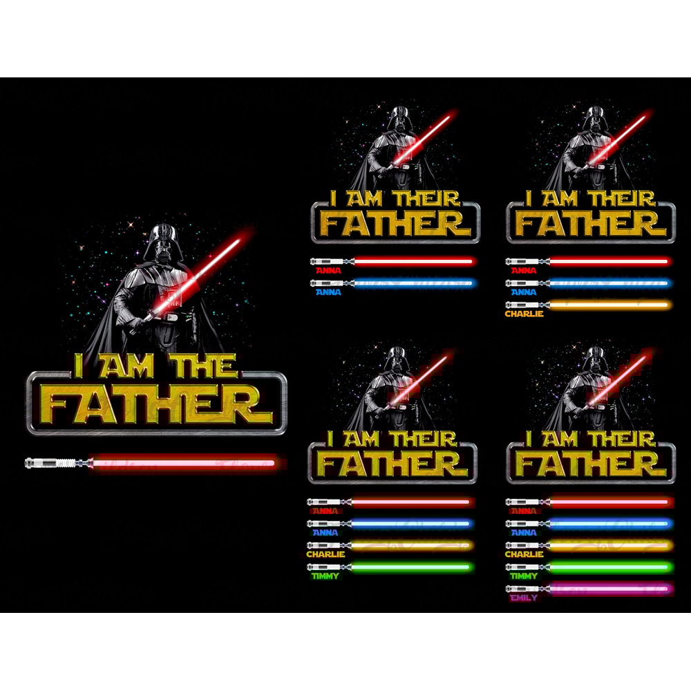 Personalized Darth Vader I Am Their Father Mug Father's Day Gift Names Lightsabers Mug Star Wars Mug Gift from Son & Daughter - 2.jpg