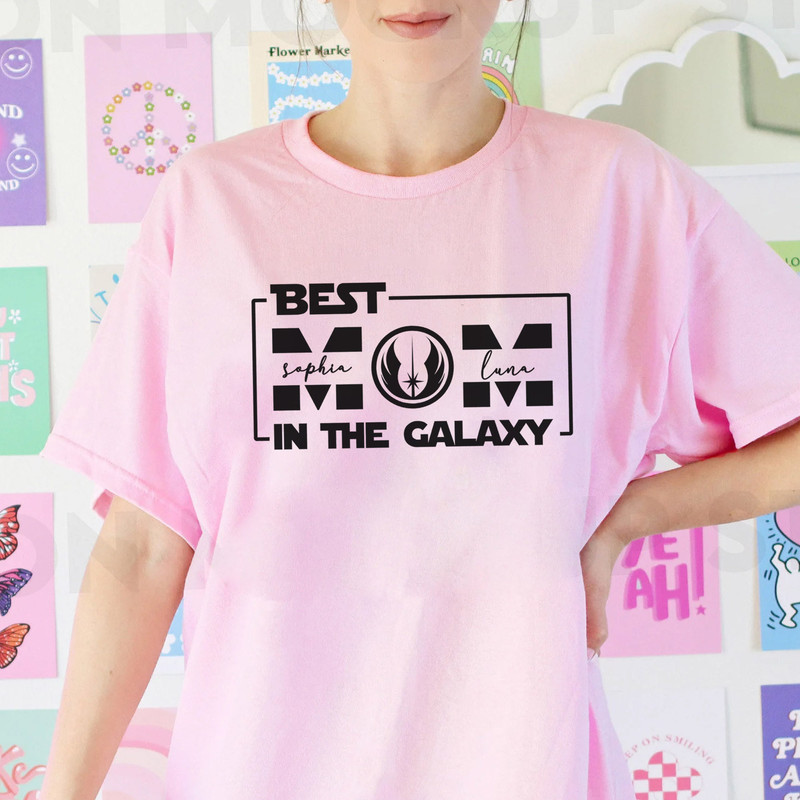 Personalized Star War Mom T-Shirt, Best mom in the galaxy Sweatshirt, Mama Star War Shirt Mother's Day Gift - 5.jpg