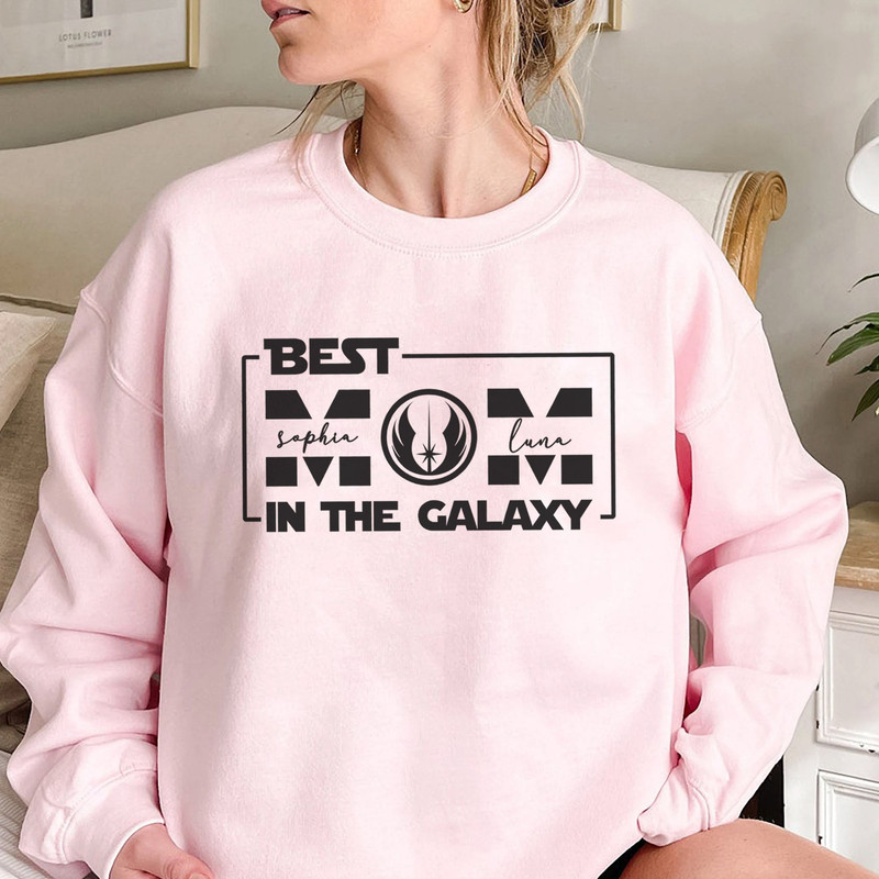 Personalized Star War Mom T-Shirt, Best mom in the galaxy Sweatshirt, Mama Star War Shirt Mother's Day Gift - 6.jpg
