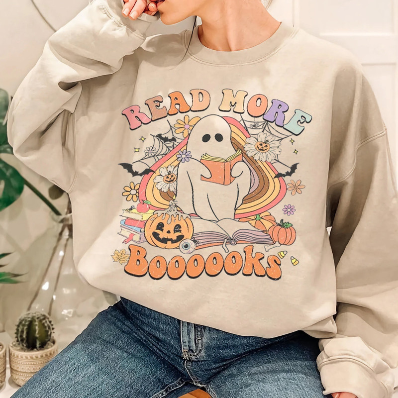 Read More Books Teacher Halloween Shirt  Spooky Teacher Shirt  Ghost Halloween Tee - 3.jpg