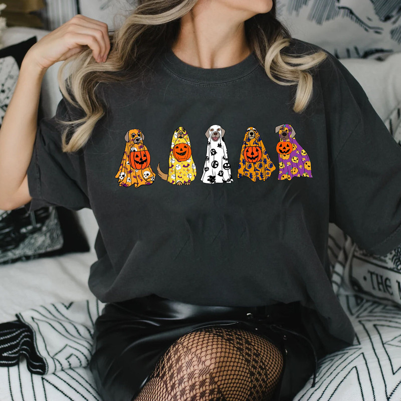 Retriever Dog Ghost Shirt Сute Ghost Dog Shirt Halloween Dog Shirt - 3.jpg