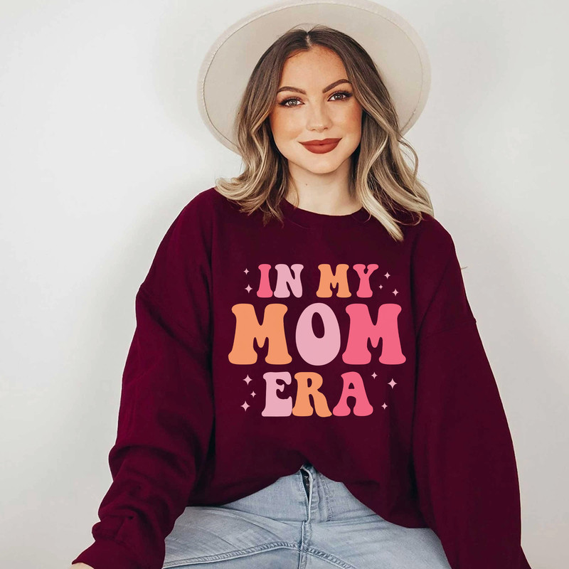 Retro In My Mom Era Comfort Colors T-Shirt Mother's Day Gift, Swiftie Mom Sweatshirt, New Mom Era LongSleeve, Hoodie - 4.jpg