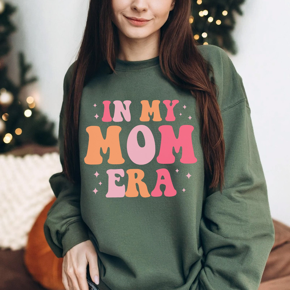 Retro In My Mom Era Comfort Colors T-Shirt Mother's Day Gift, Swiftie Mom Sweatshirt, New Mom Era LongSleeve, Hoodie - 5.jpg