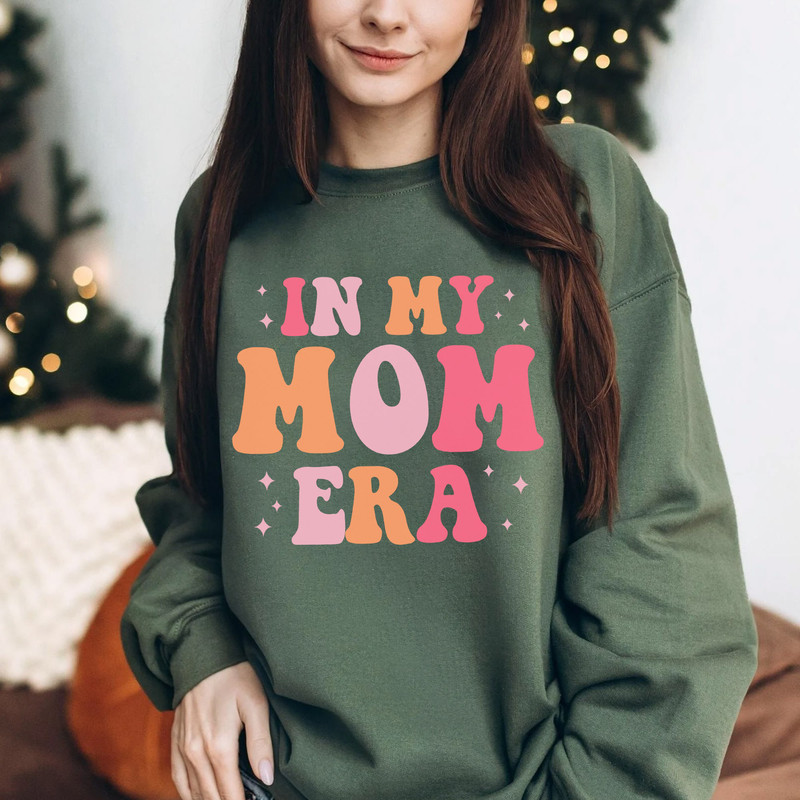Retro In My Mom Era Comfort Colors T-Shirt Mother's Day Gift, Swiftie Mom Sweatshirt, New Mom Era LongSleeve, Hoodie - 5.jpg