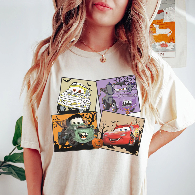 Retro Lightning Mc Queen Halloween Comfort Shirt,  Car Pixar Shirt, Cars Halloween Shirt - 2.jpg